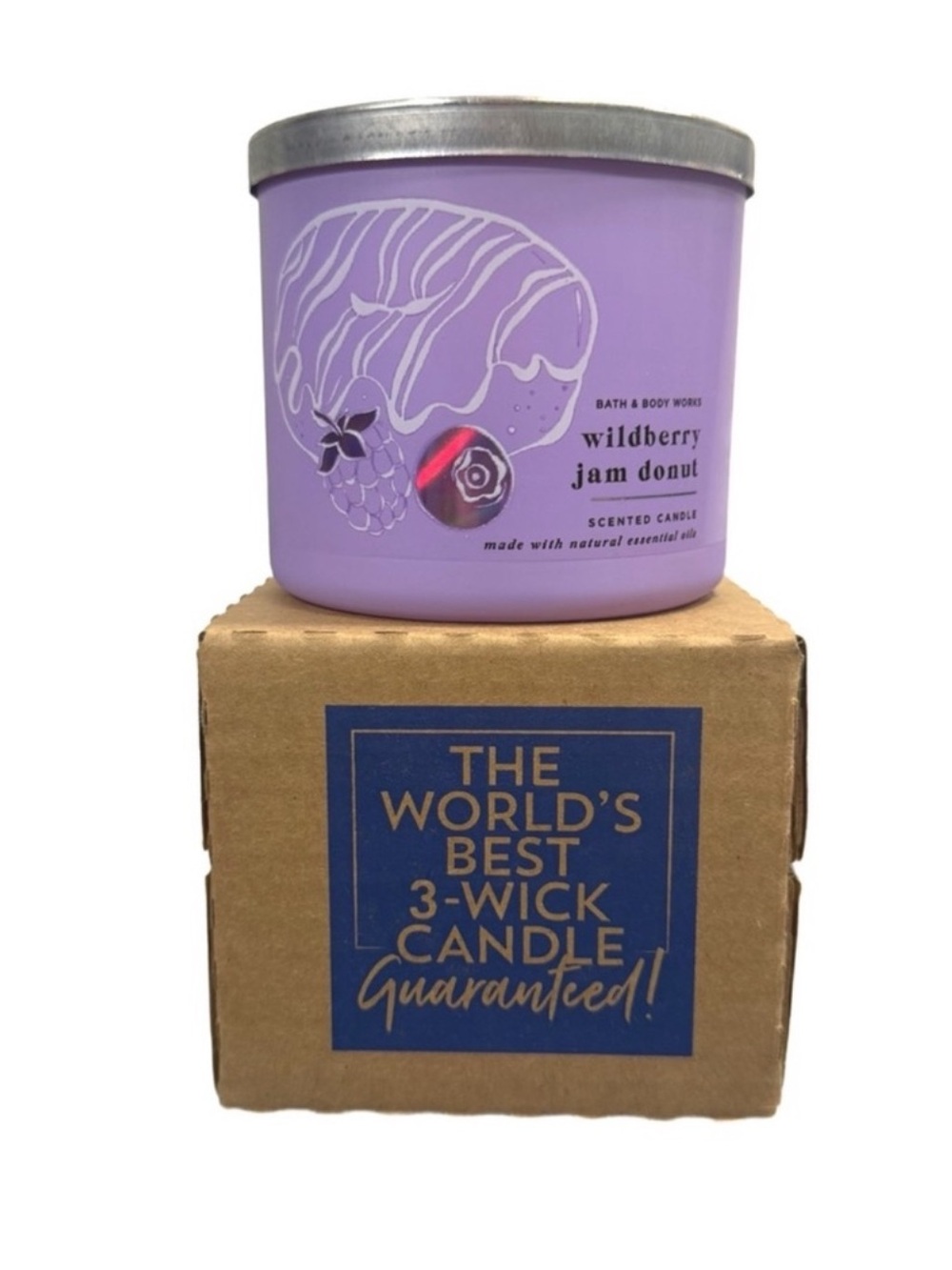 Wildberry Jam Donut Candle